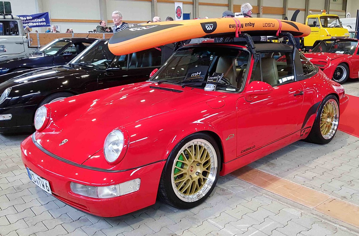 =Porsche Carerra 2, steht zum Verkauf bei der Technorama Kassel im März 2019