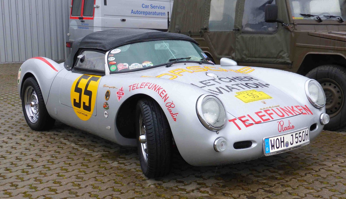 Porsche Spider, gesehen auf der Technorama 2015 in Kassel, März 2015