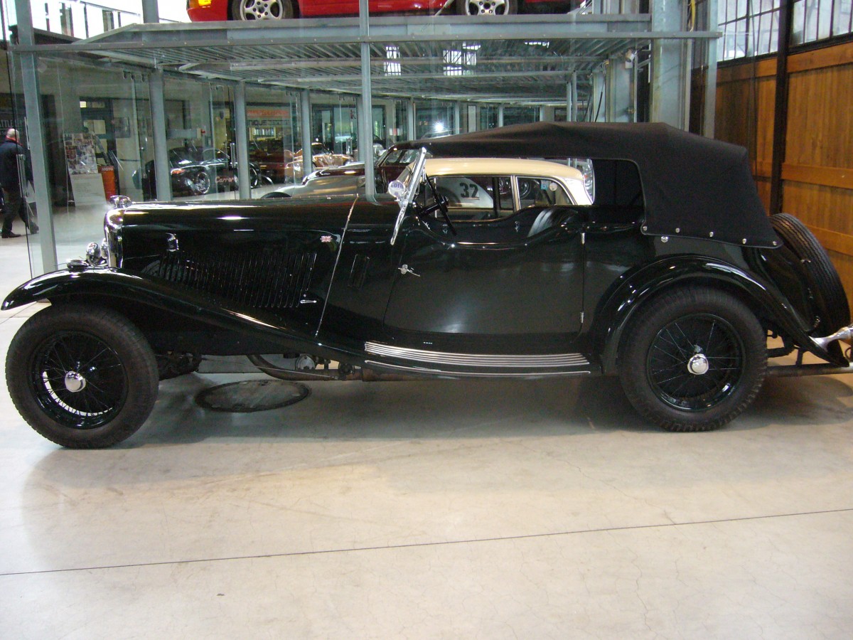 Profilansicht eines Lagonda 3.0 Litre Sports. 1929 - 1933. Classic Remise Düsseldorf am 27.04.2014.