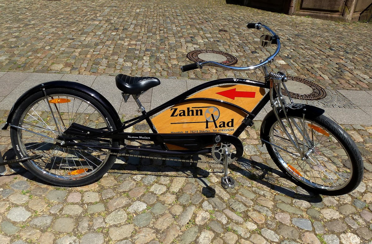 Rad-Werbung, gesehen in Staufen/Markgrflerland, Juni 2014