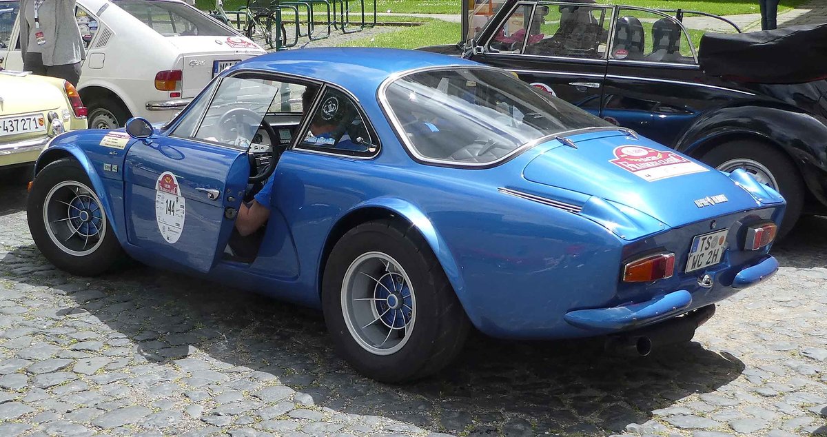 =Renault Alpine A 110, Bj. 1972, 1565 ccm, 110 PS, unterwegs in Fulda anl. der SACHS-FRANKEN-CLASSIC im Juni 2019