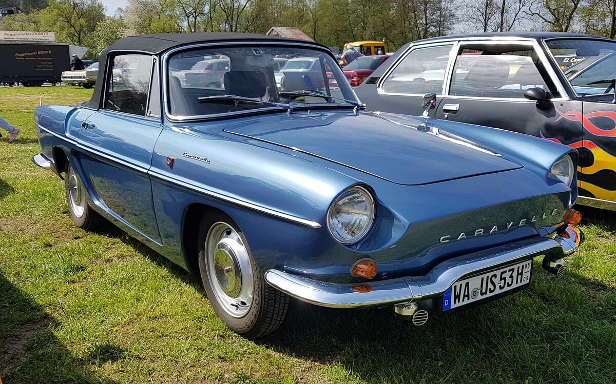 =Renault Caravelle Cabriolet, Bj. 1965, gesehen bei der Oldtimerveranstaltung in Frankenberg/Eder im Mai 2023