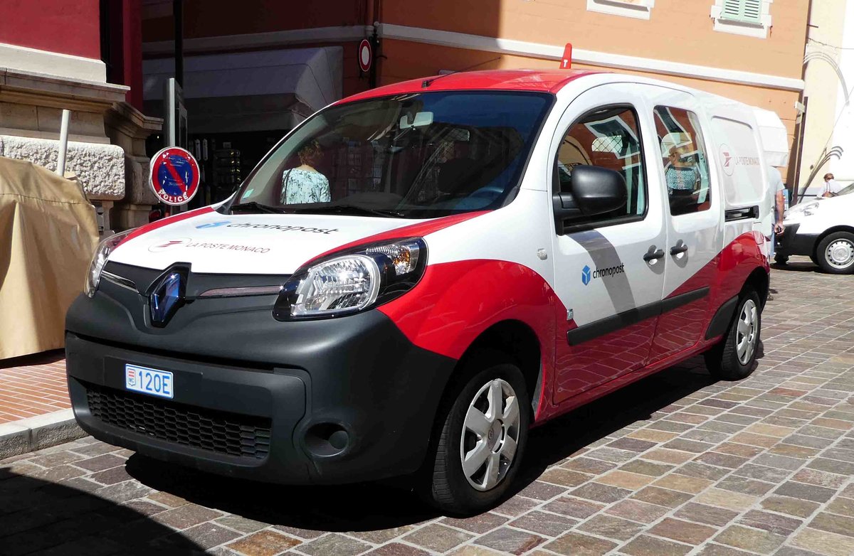 =Renault Kangoo als Zustellerfahrzeug der Post von Monaco, September 2017