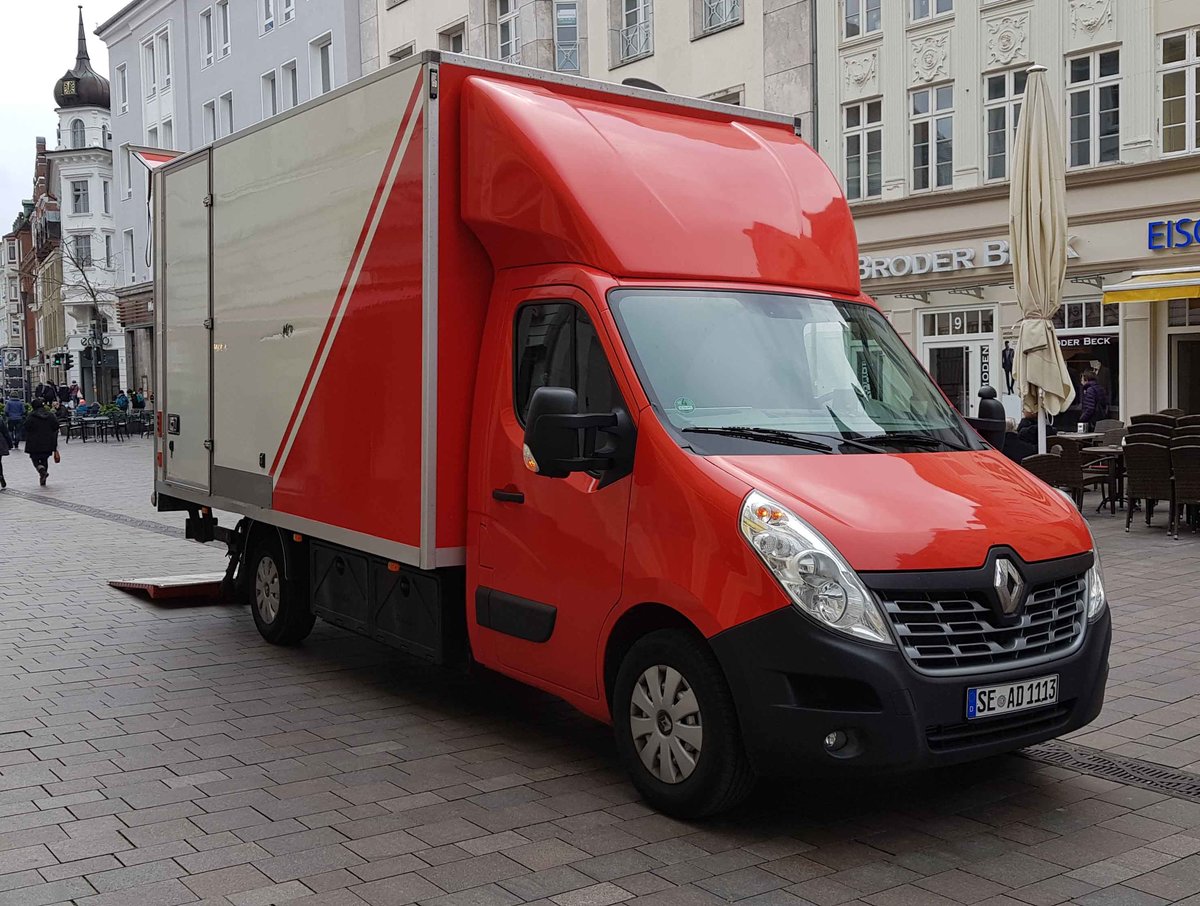 =Renault Master auf Auslieferungstour in Flensburg, Mai 2019