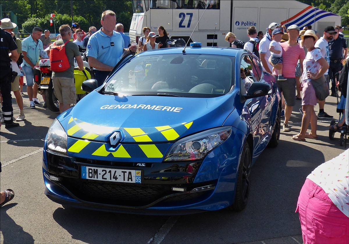 Renault Megane III Rs der französischen Polizei ist zum „Tag der Polizei“ in Mersch angereist. 30.06.2019