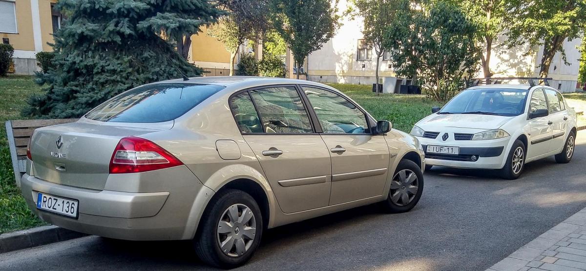 Renault Megane Limousine (Sedan), aufgenommen in September, 2019 in Pécs (HU).