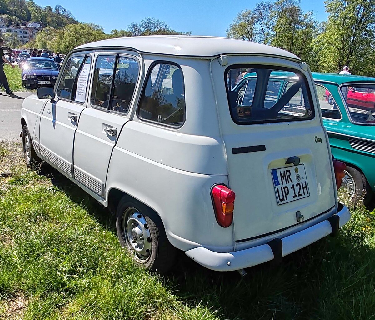 =Renault R 4, Bj. 1989, 1108 ccm, 34 PS, gesehen auf dem Ausstellungsgel�nde der Oldtimerveranstaltung in Frankenberg/Eder im Mai 2026.