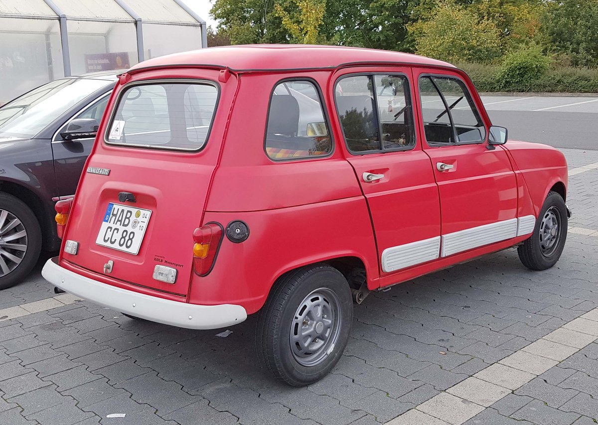 =Renault R4 steht im September 2019 in Oberthulba