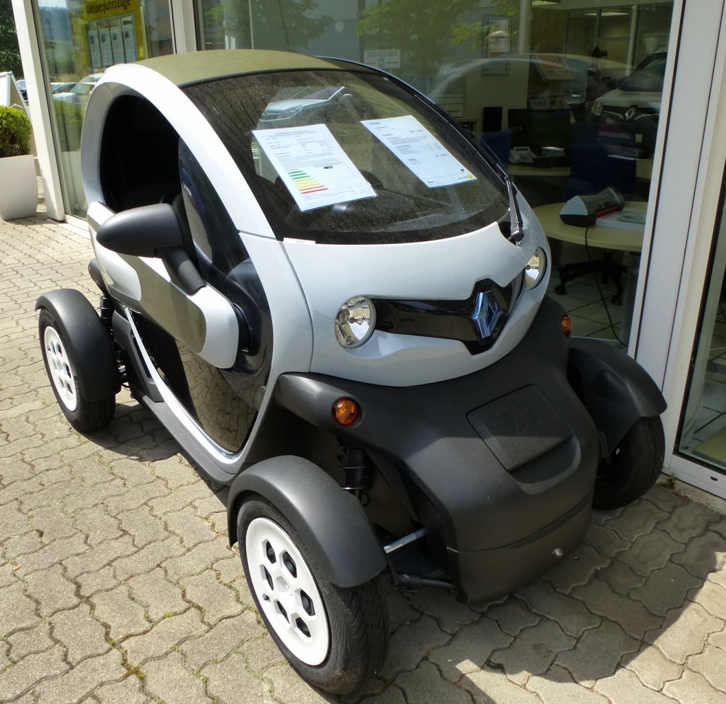 Renault Twizy, das elektrische Kleinkraftfahrzeug wird seit 2011 gebaut, Juli 2013