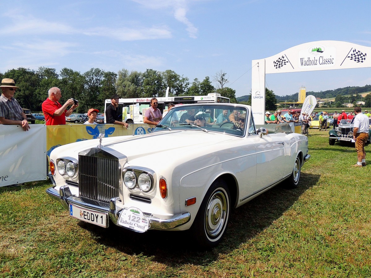 Rolls Royce Cabrio; Bj.1970 startet zur 10.Wadholz-Classic; 150719
