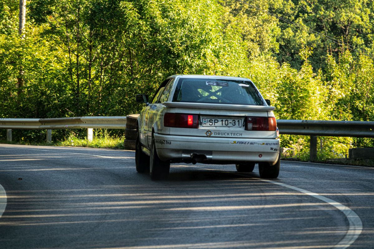 Rückansicht: Audi Coupé. Foto: 09.2021 Hillclimb Pécs.