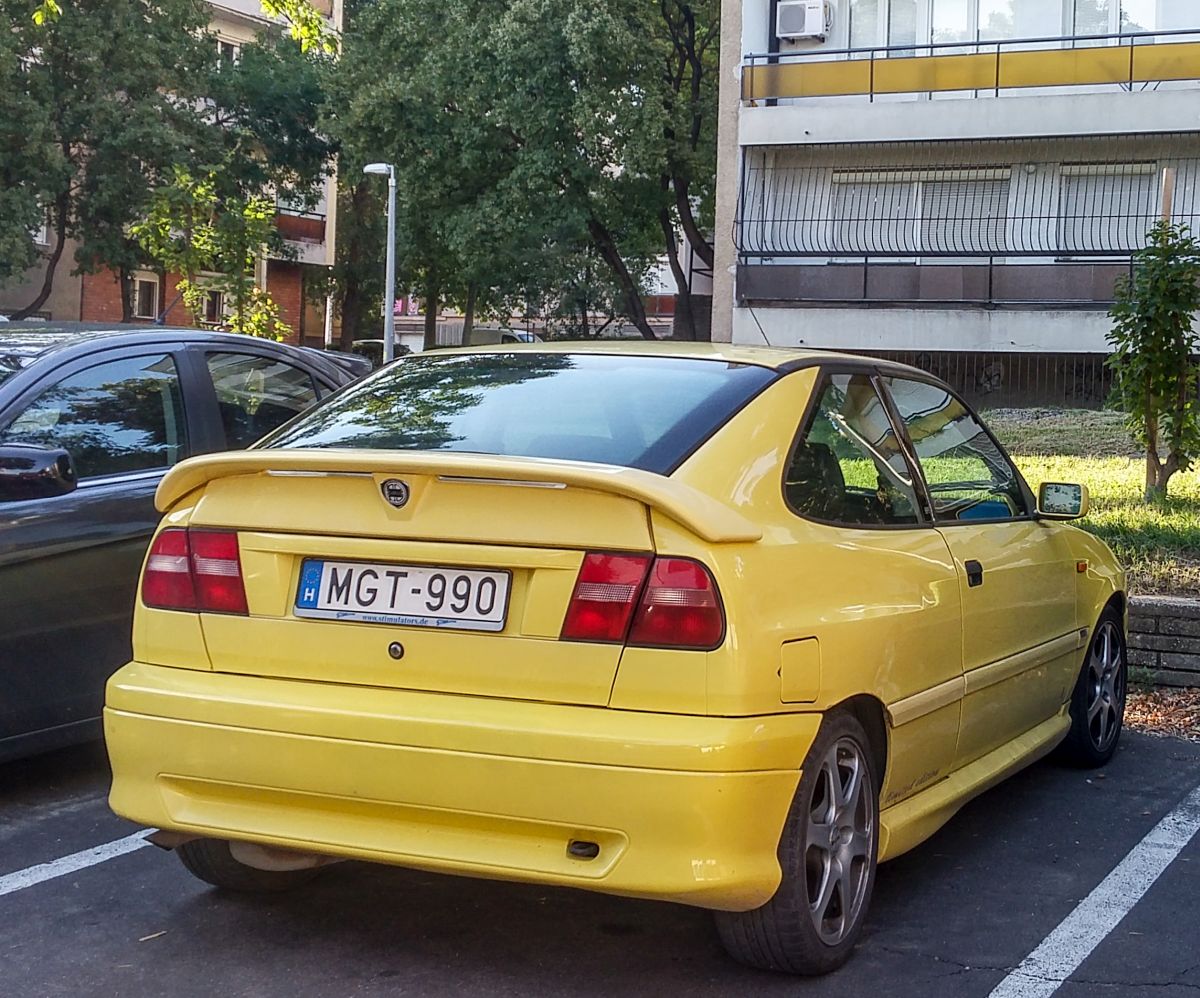 Rückansicht: Lancia Delta Mk2. Aufnahme: August: 2020.