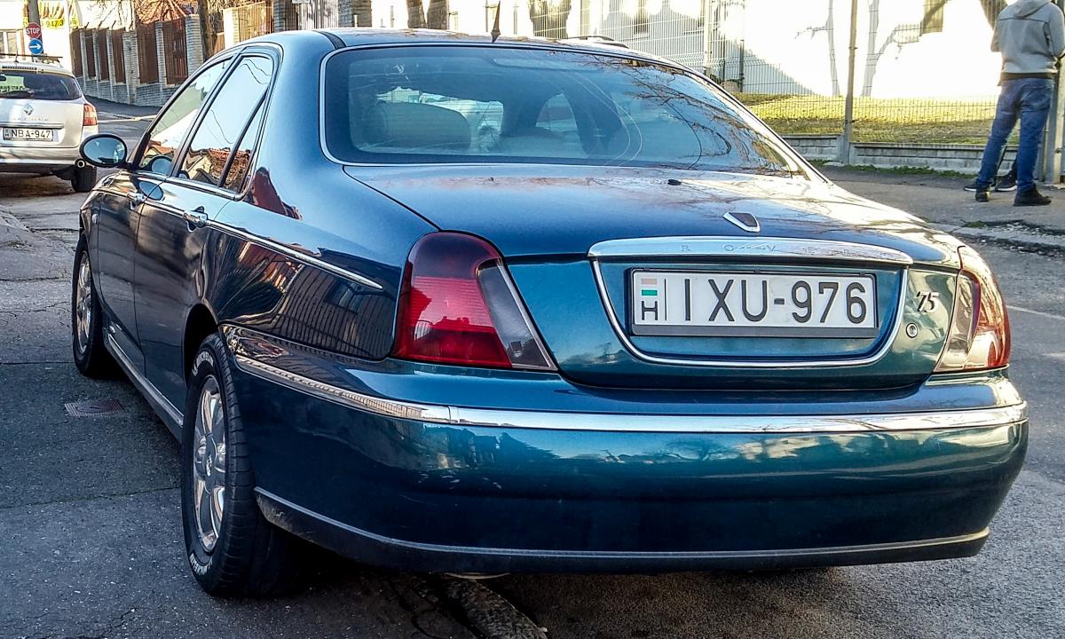 Rückansicht: Rover 75, fotografiert in März, 2020.