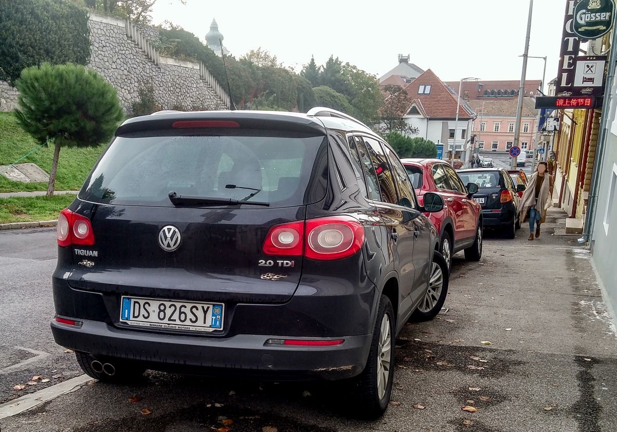 Rückansicht: VW Tiguan Mk1. Foto: 10.2020.