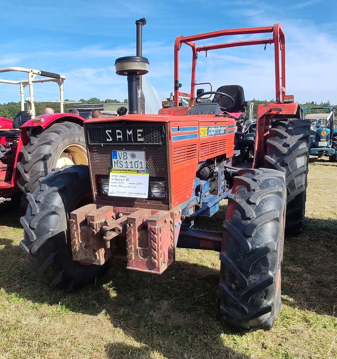 =Same Panter 90, Bj. 1975, 88 PS, gesehen bei der Oldtimerveranstaltung der OLDTIMERFREUNDE OHMTAL in Dannenrod, 09-2025