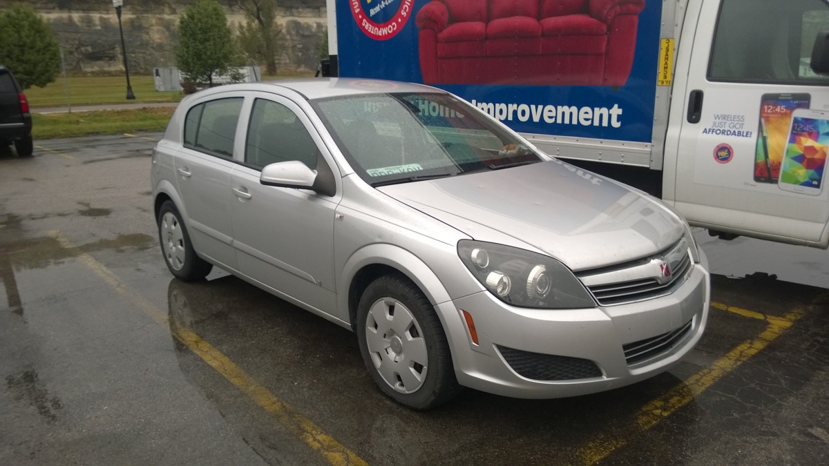 Saturn Astra (US-Version des Opel Astra H) in Pacific (MO), USA (Oktober 2014)