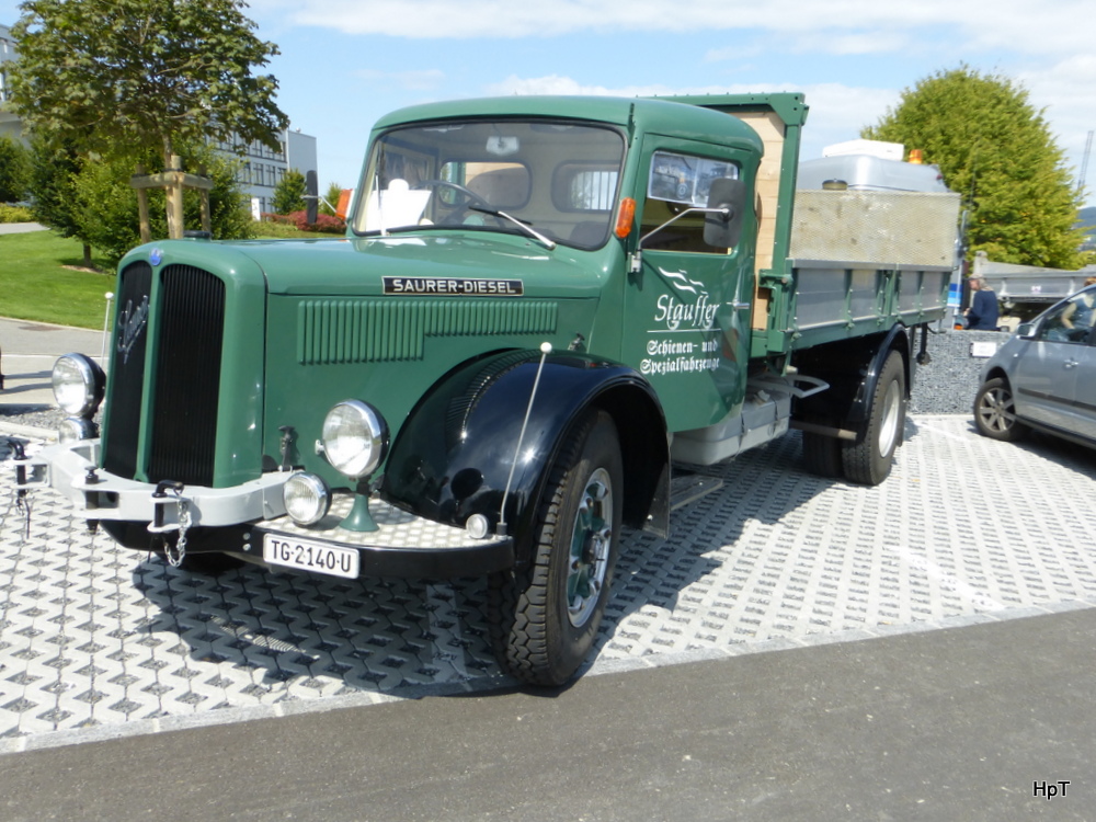 Saurer Transporter am Saurer Treff im Campus Sursee am 30.08.2014