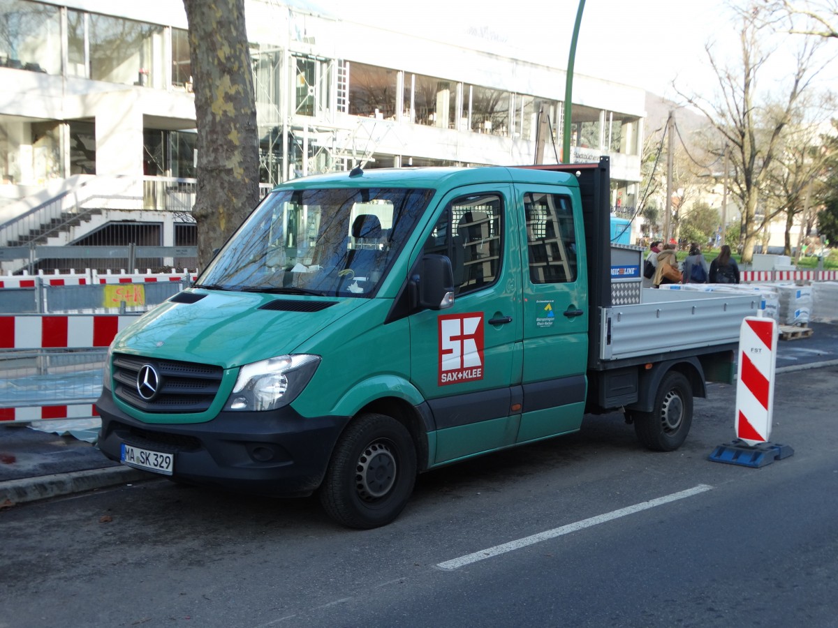 Sax+Klee Mercedes Benz Sprinter am 19.12.15 in Heidelberg
