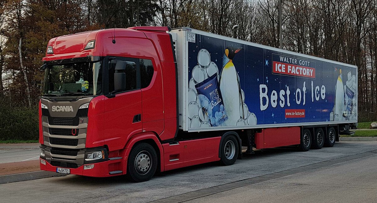 =Scania 500 S-Sattelzug von der Ice-Factory WALTER GOTT; 11-2021