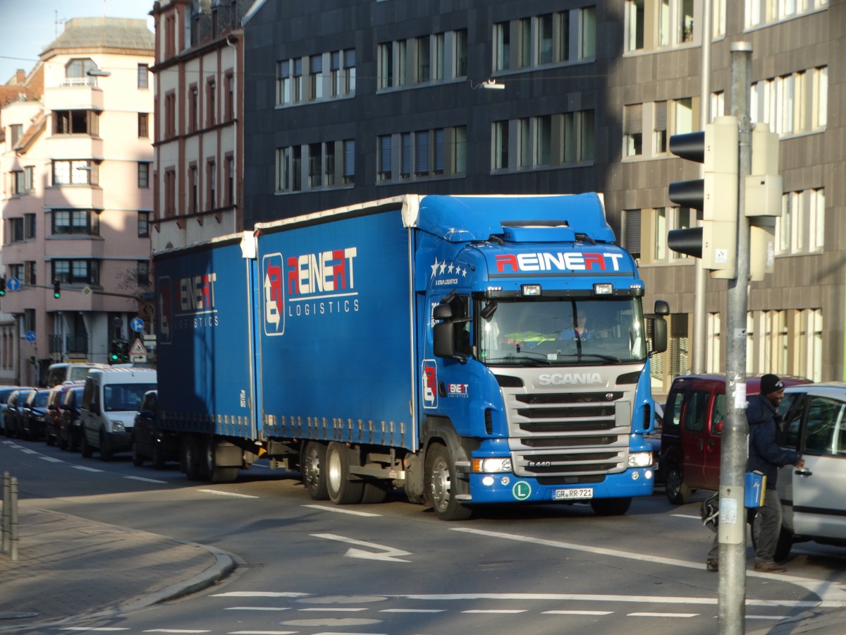 Scania am 10.12.15 in Heidelberg 