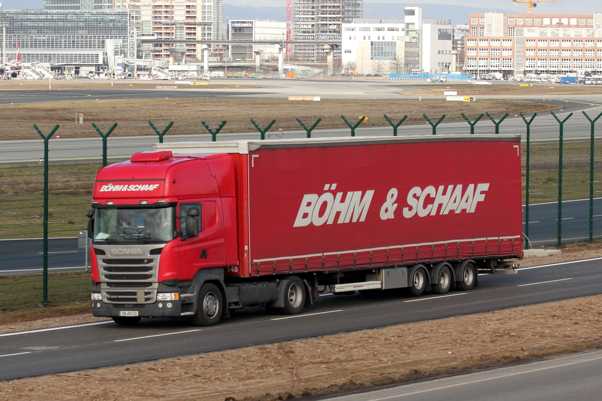 Scania LKW am Flughafen Frankfurt 19.2.2021