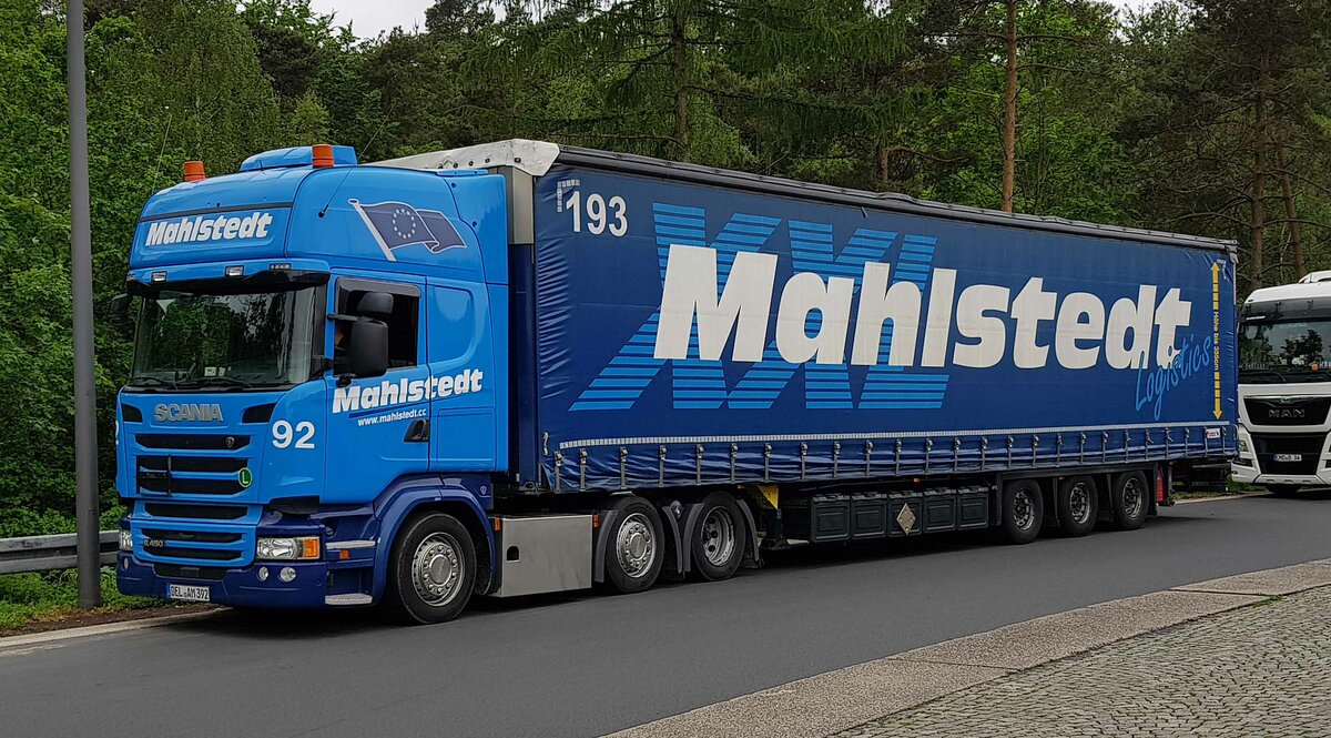 =Scania-Sattelzug von MAHLSTEDT-Logistics im Juni 2021