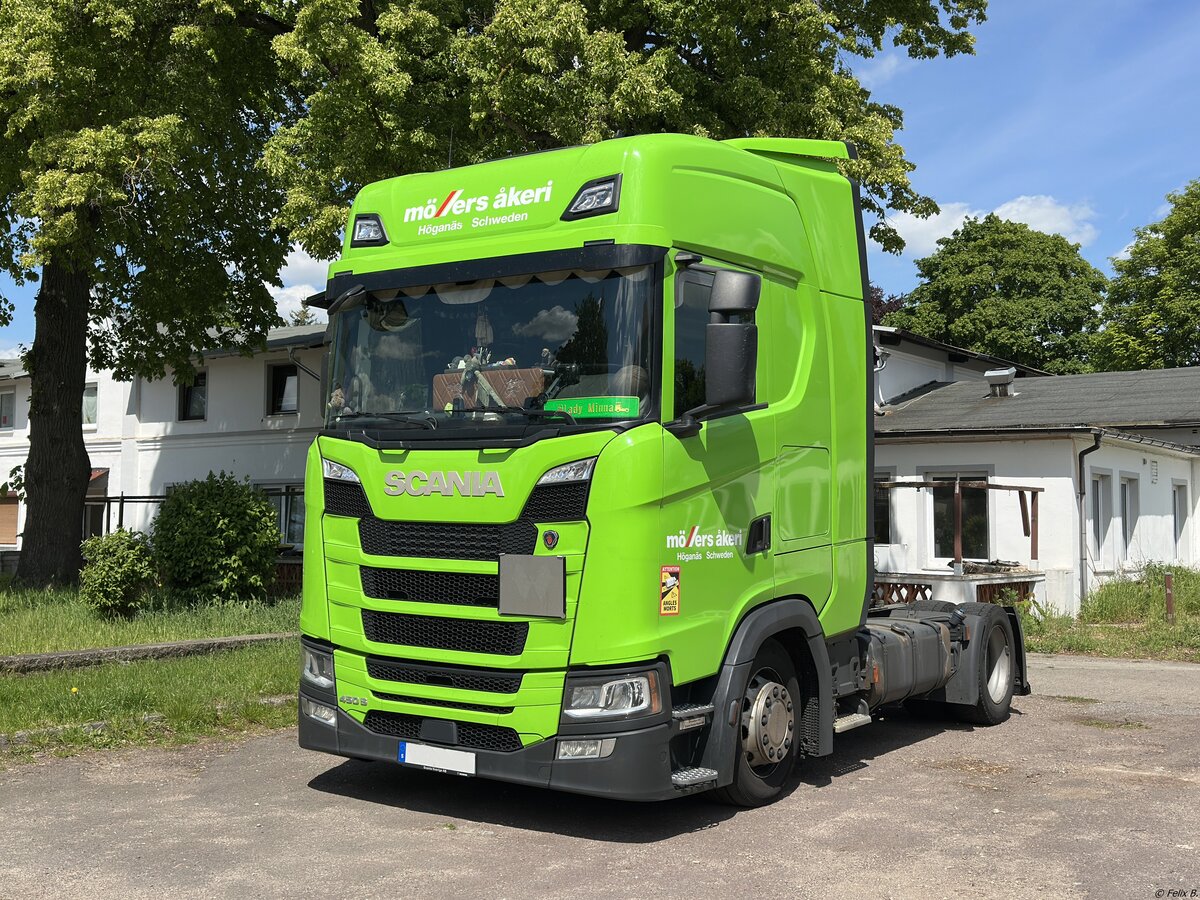 Scania Sattelzugmaschine aus Schweden in L�bz am 18.05.2026