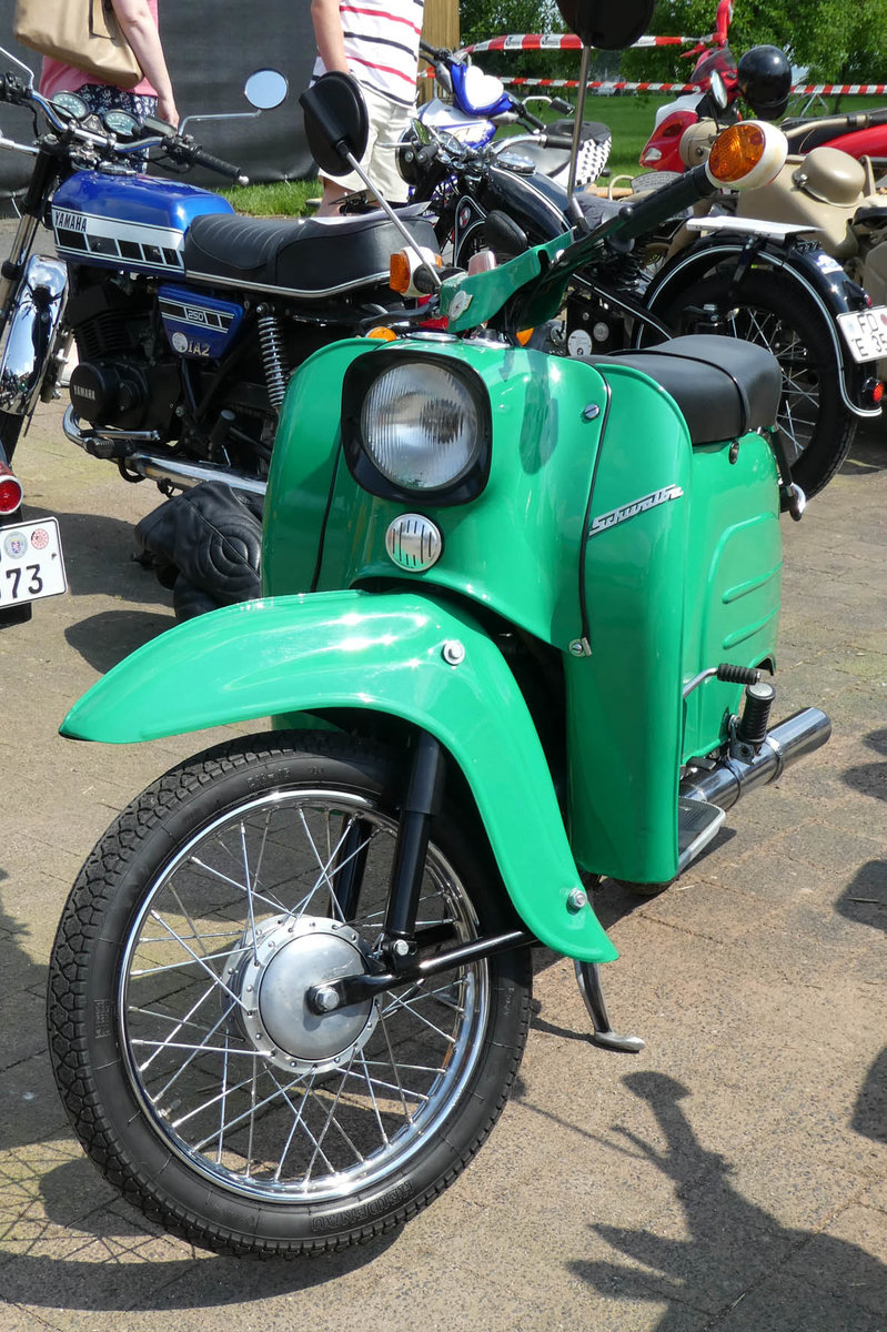 SCHWALBE, gesehen beim Oldtimertreffen in Fulda-Harmerz im Juni 2016