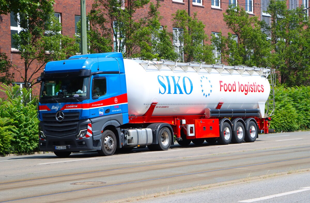 Siko Food Logistics Mercedes Benz Actros L 1843 am 16.07.26 in Ludwigshafen 