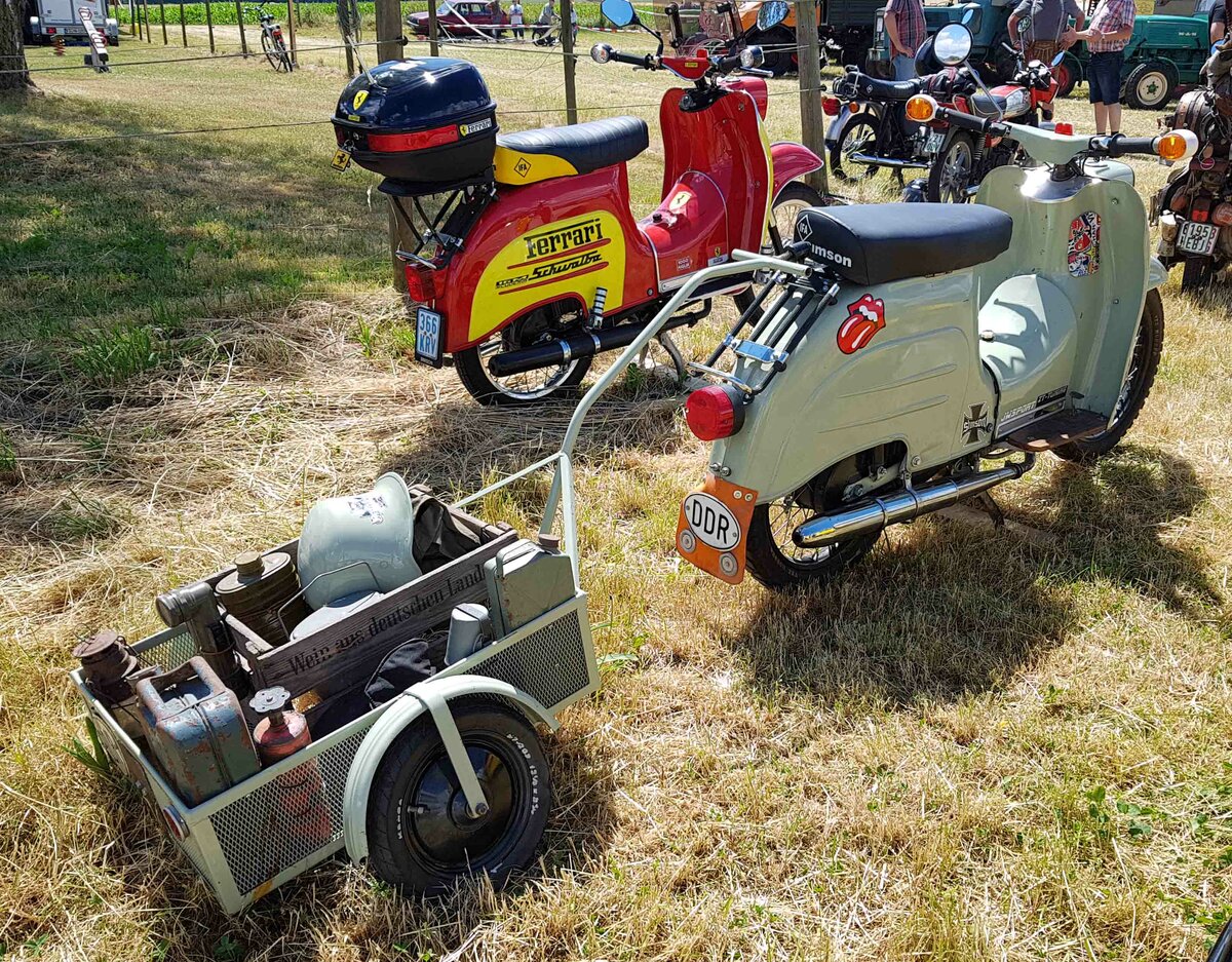 =Simson Schwalbe, gesehen beim Oldtimertreffen in Wisselsrod, 06-2022