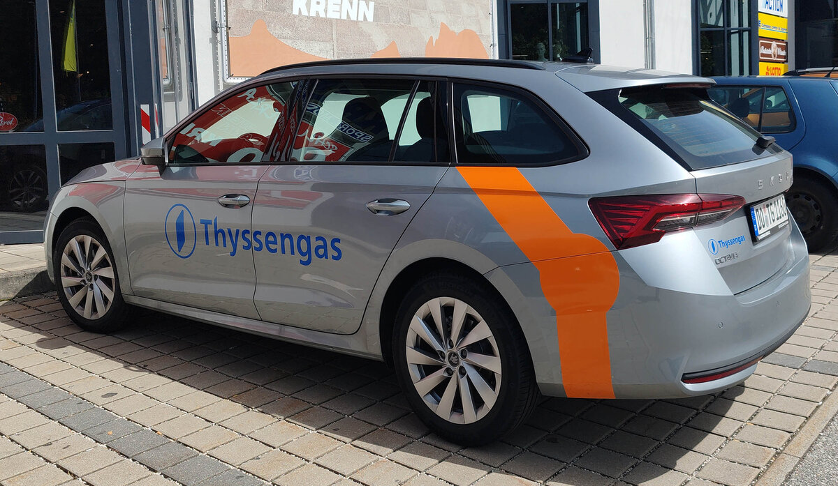 =Skoda Octavia von THYSSENGAS unterwegs im Berchtesgadener Land im August 2026