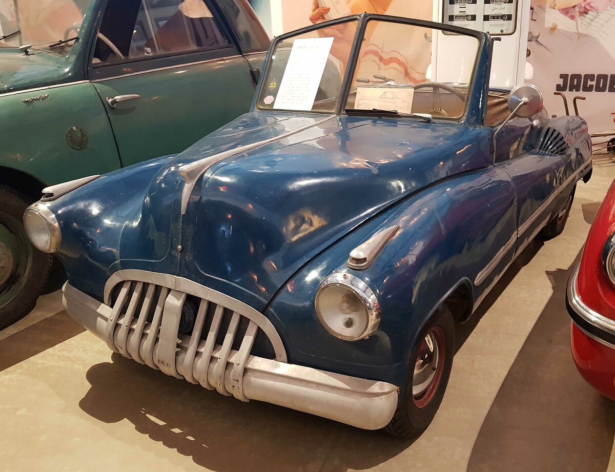 =Späth Roadster, Baujahr 1955, 11,5 PS, 300 ccm, präsentiert vom Zylinderhaus in Bernkastel-Kues, 04-2023