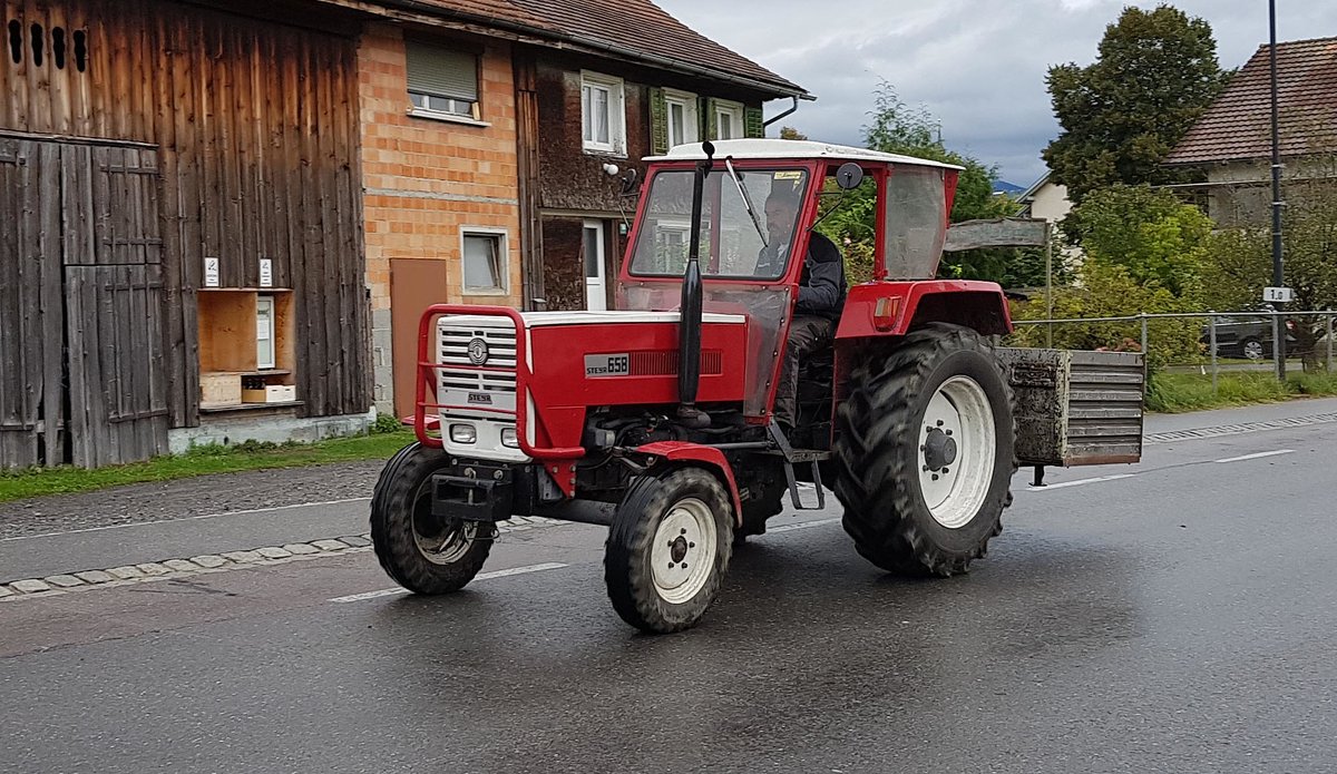 =Steyr 658 unterwegs in Vorarlberg, 10-2019
