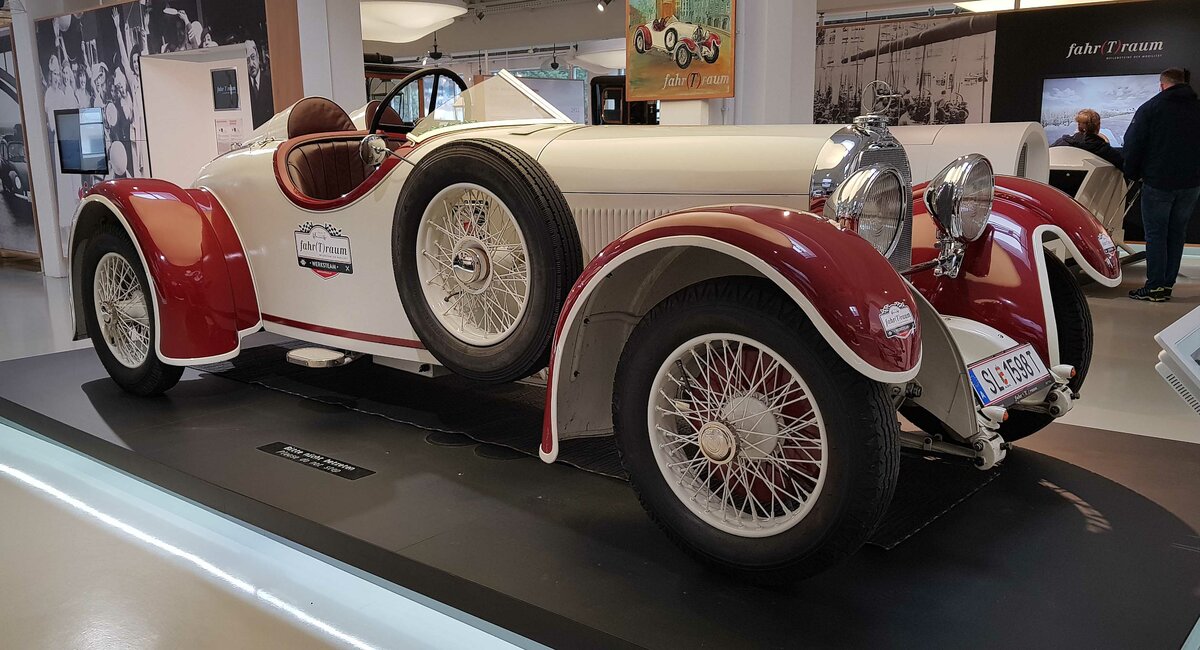 =Stuckwagen, Bj. 1929, 2998 ccm, 100 PS, 150 km/h, steht im Museum  fahr(T)raum - Ferdinand Porsche  in Mattsee/Österreich, Juni 2022