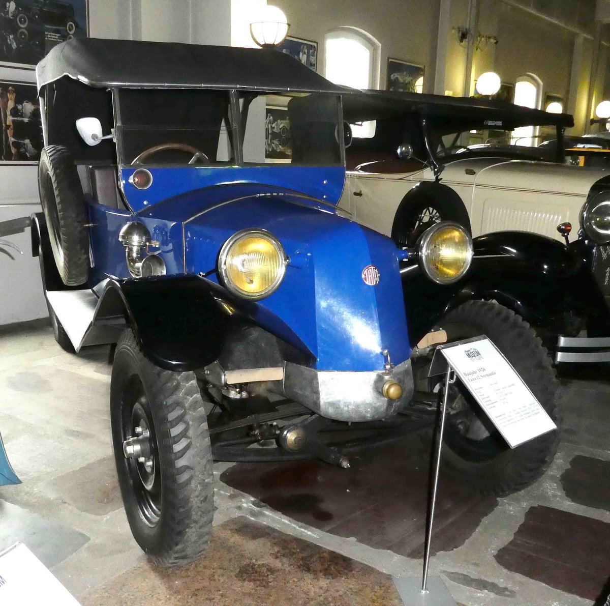=Tatra 12 Normandie, Bj. 1926, 1057 ccm, 2 Zyl., 28 PS, präsentiert im Deutschen Automobilmuseum Fichtelberg im Juli 2018