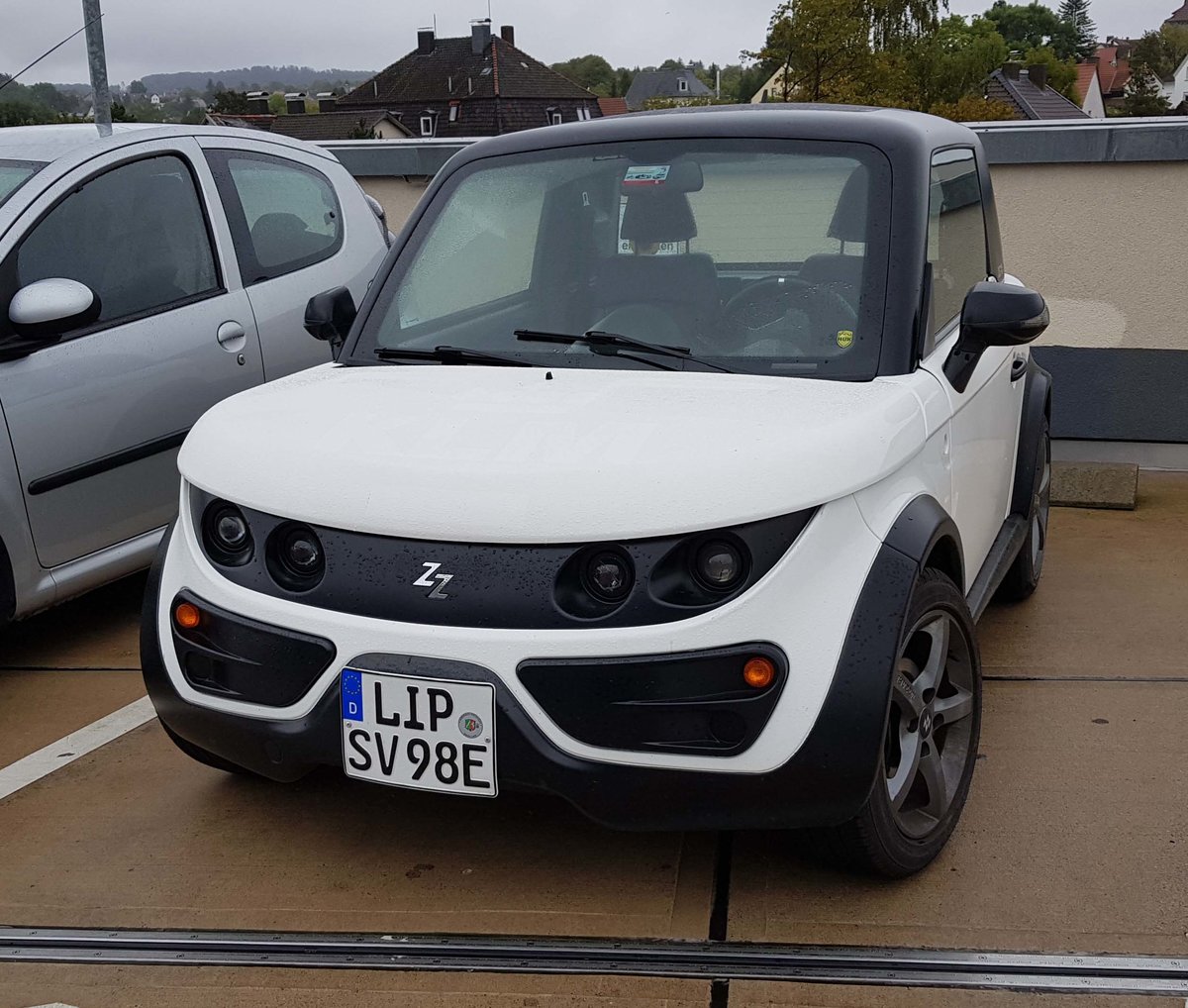 =Tazzari Zero, ein Elektroauto des italienischen Herstellers Tazzari, 09-2019