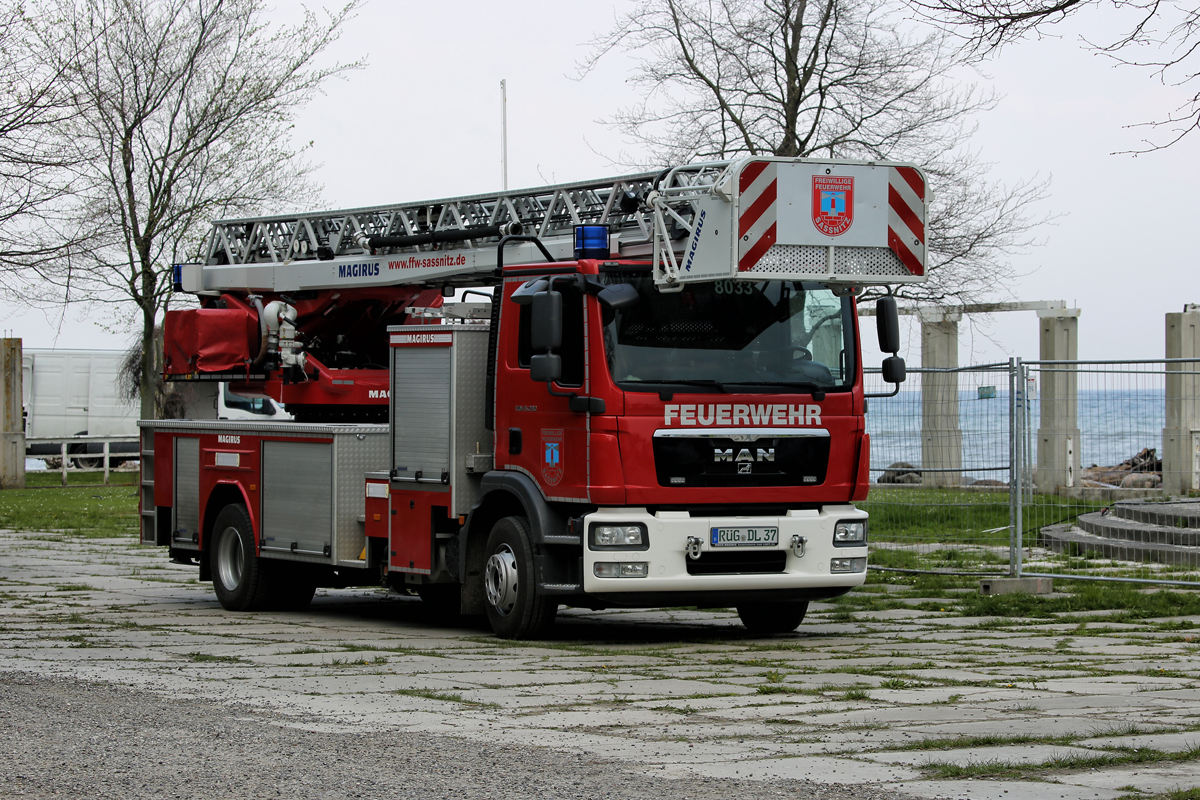 TGM 15.290 MAN DLA(K) 23/12 der Freiwilligen Feuerwehr Sassnitz. 30.04.2018
