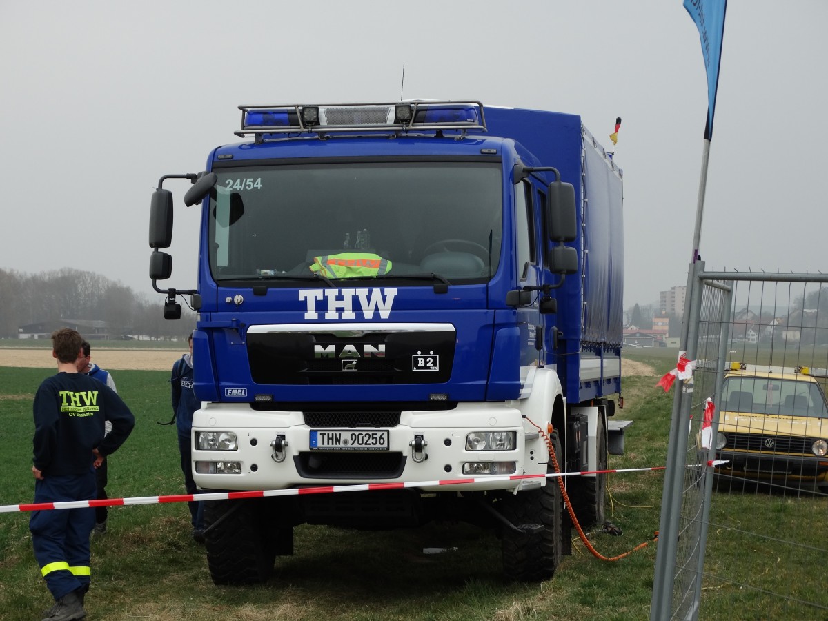 THW MAN TGM Mehrzweckkraftwagen am 21.03.15 in Sinsheim