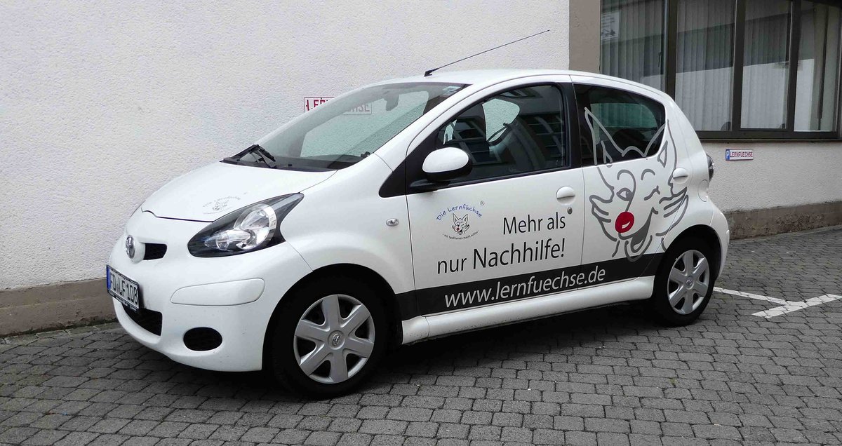 =Toyota Aygo der  lernfuechse  gesehen im Juli 2017 in Fulda