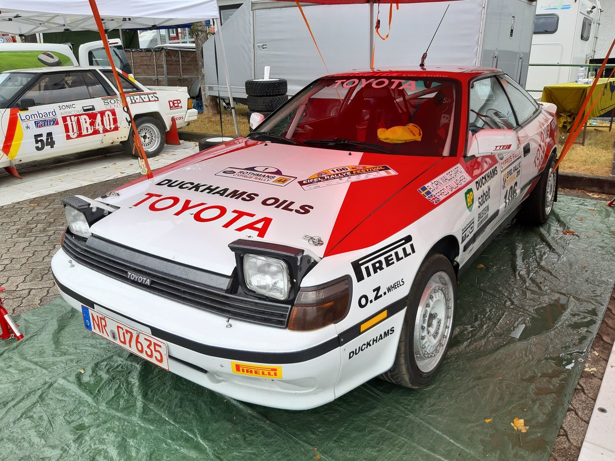 Toyota Celica ST 165, ursprünglich gefahren von Björn Waldegard und Fred Gallagher bei der Zypern-Rallye 1988 (Eifel Rallye Festival, 19.07.2019)