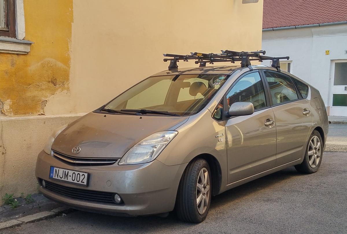 Toyota Prius II. Foto: September, 2019, Pécs, Ungarn.