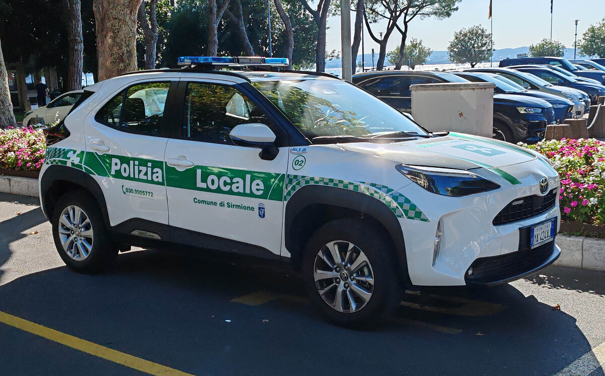 =Toyota Yaris der Polizia Locale von Sirmione, 09-2025