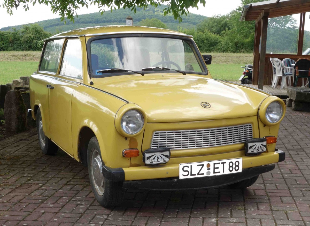 Trabant, gesehen beim Ortsjubiläum von Eiterfeld-Großentaft im Juni 2015