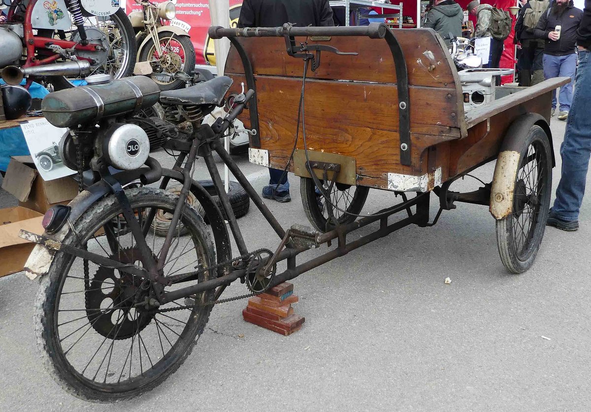 =Transportrad mit ILO-Motor steht zum Verkauf bei der Veterama, 10-2017