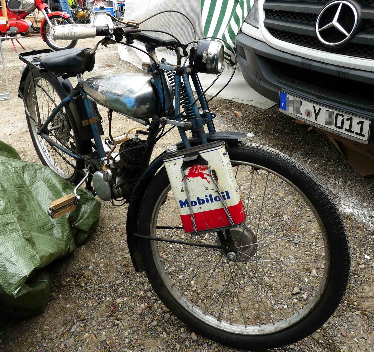 =unbekanntes Moped, gesehen bei dem Veterama 2016 in Mannheim, Juli 2016