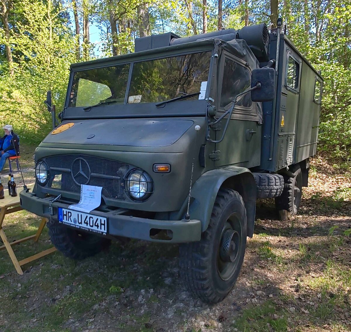 =Unimog S 404, Bj. 1963, 2195 ccm, 82 PS, gesehen bei der Oldtimerschau in Wasenberg, 05-2025