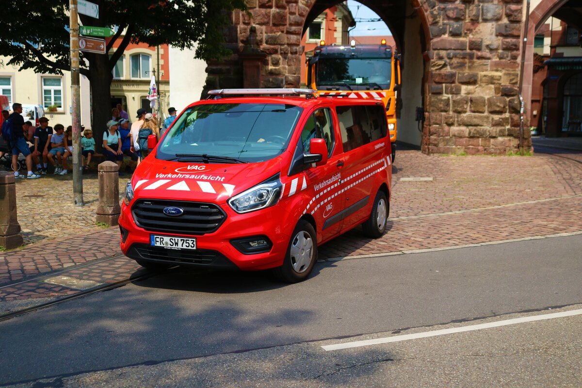 VAG Freiburg Ford Transit Verkehrsaufsicht in Freiburg am 10.07.23