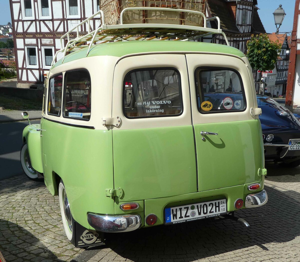 =Volvo 445 Duett, Bj. 1955, ausgestellt bei der Oldtimerveranstaltung in Spangenberg im Mai 2023