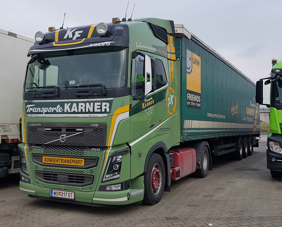 =Volvo FH 750 von Transporte-KARNER aus Österreich, 01-2022