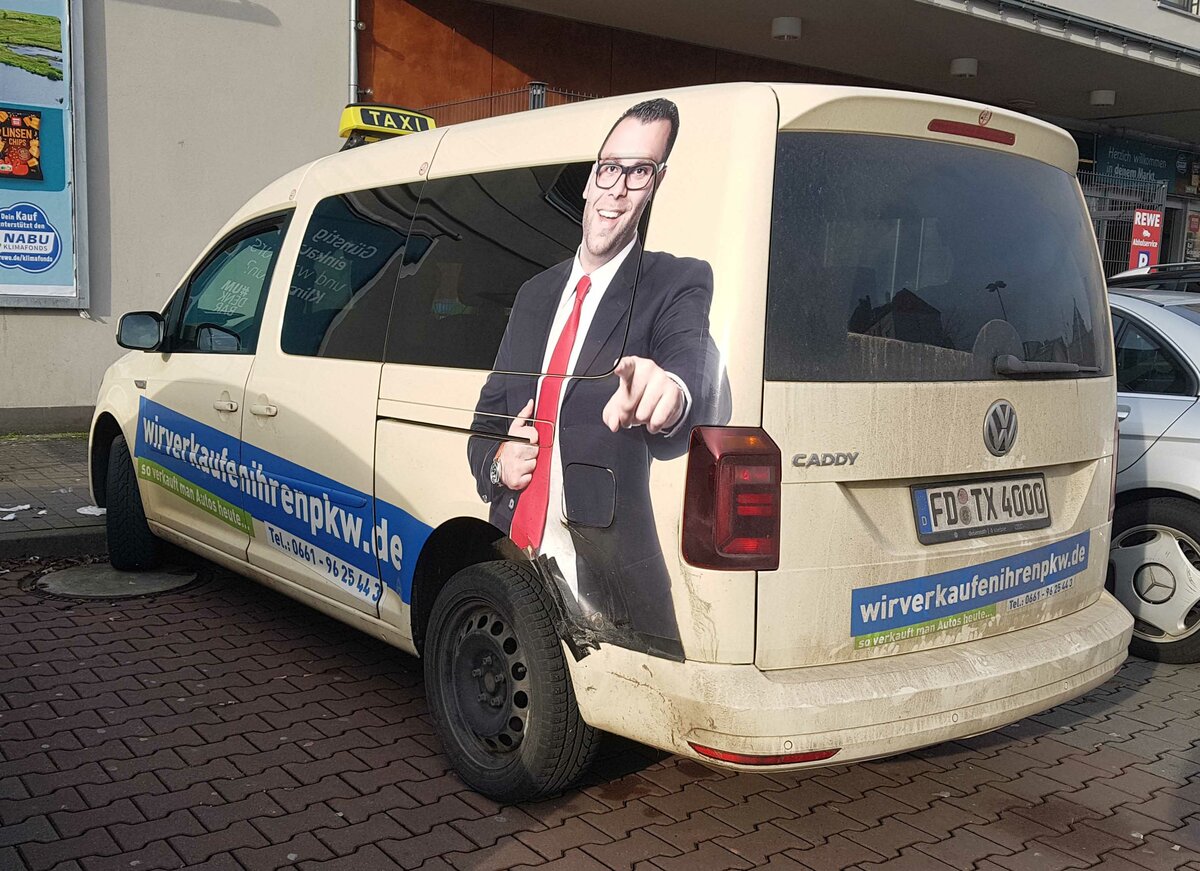 =VW Caddy als Taxi in Fulda, 02-2023